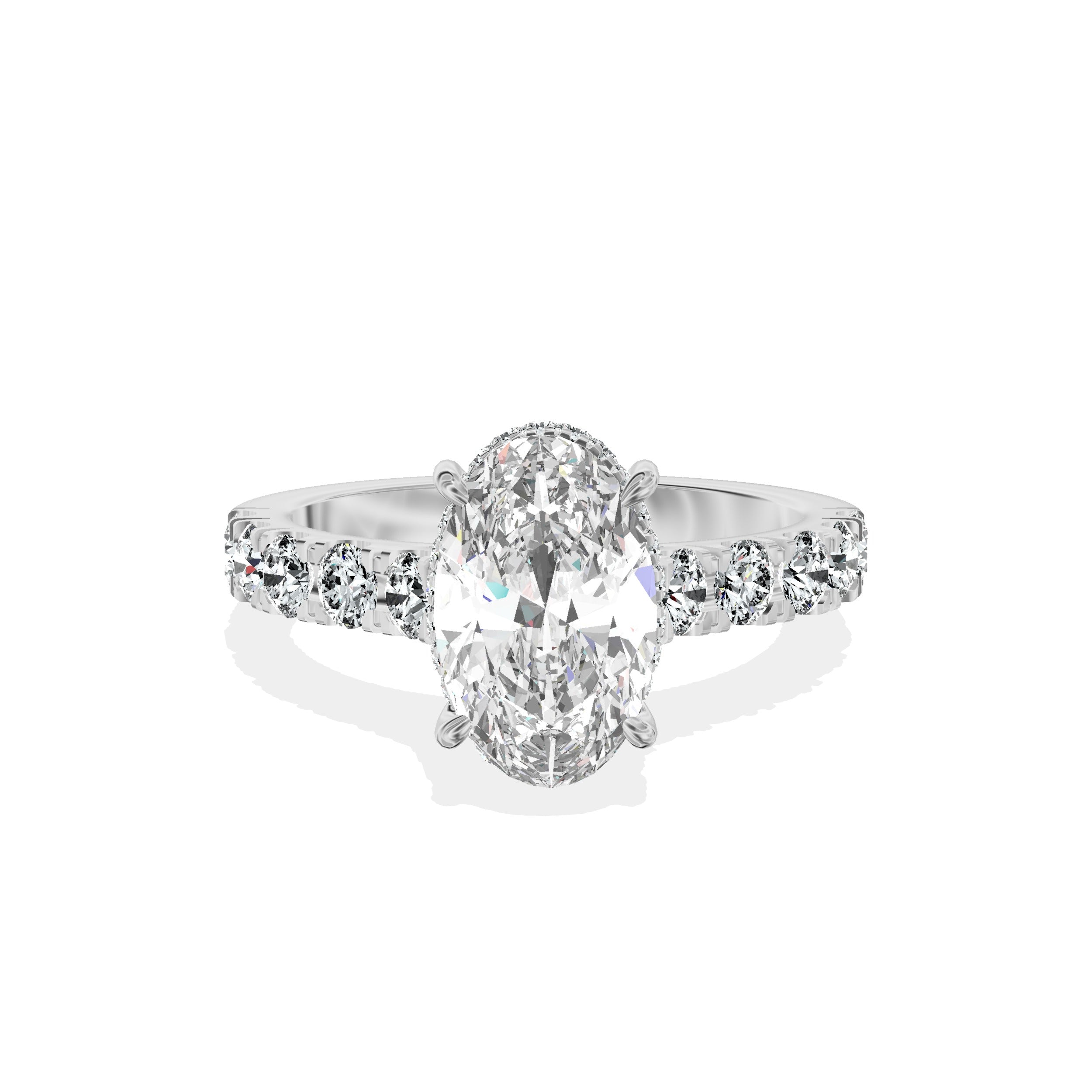 Timeless Hidden Halo Engagement Ring