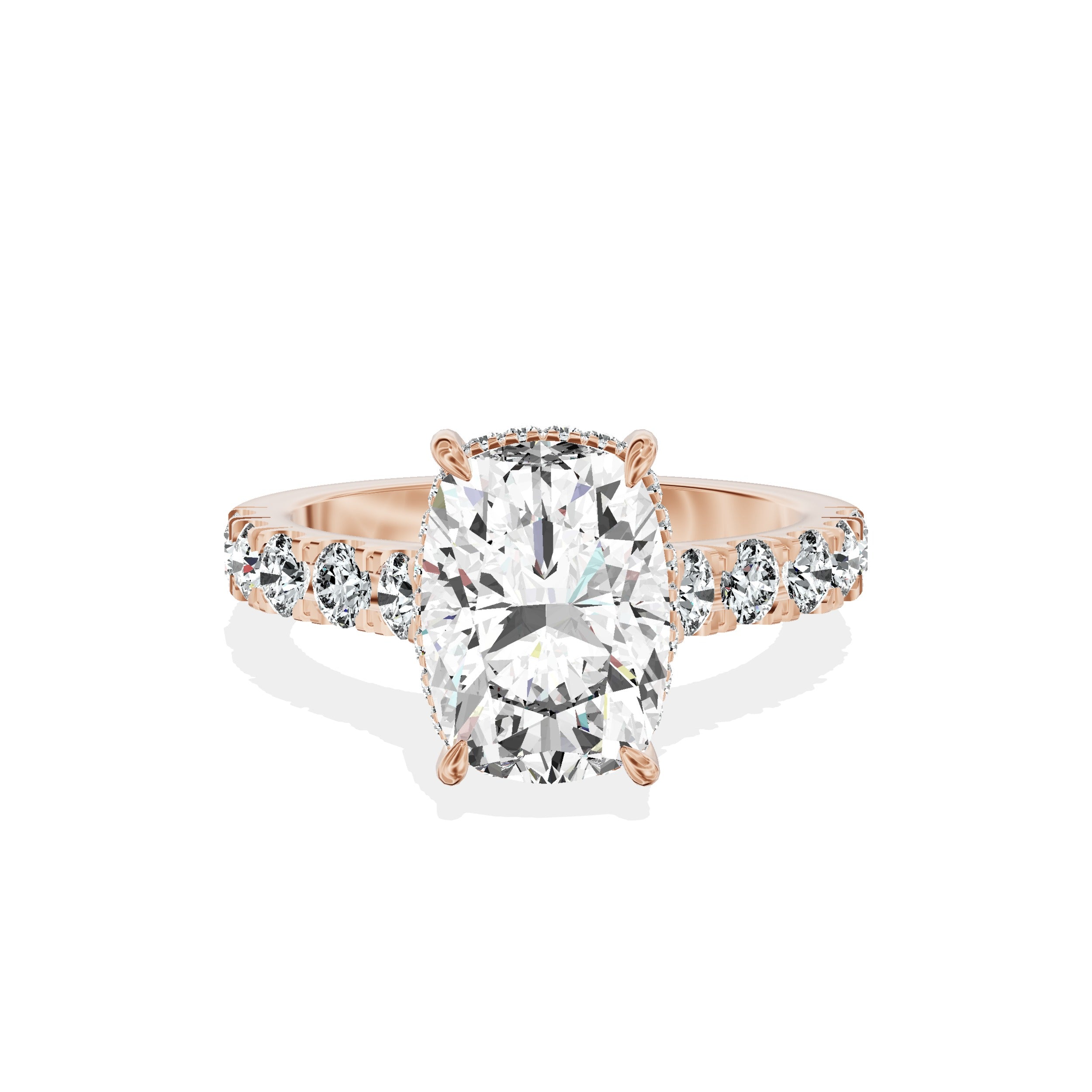 Timeless Hidden Halo Engagement Ring