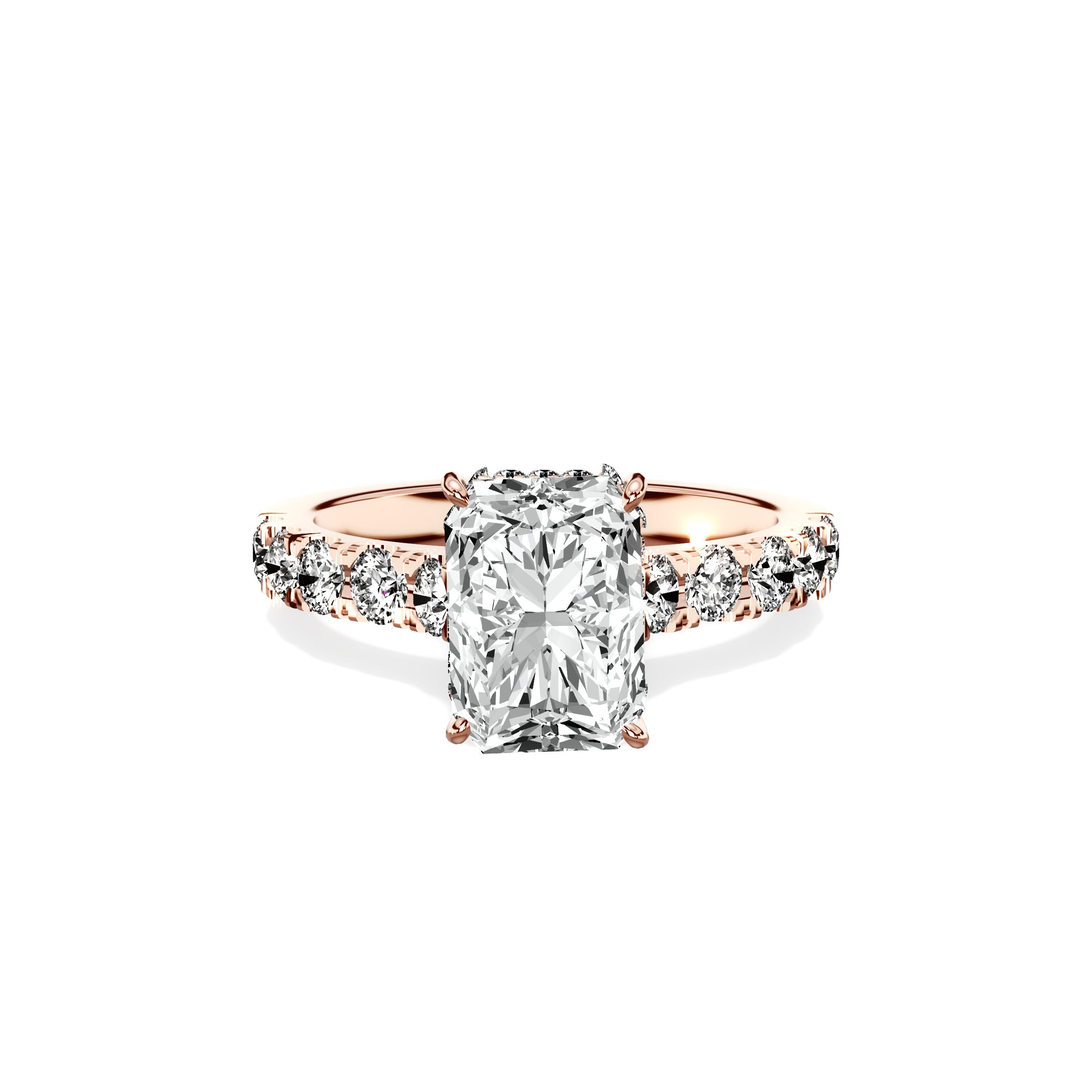 Timeless Hidden Halo Engagement Ring