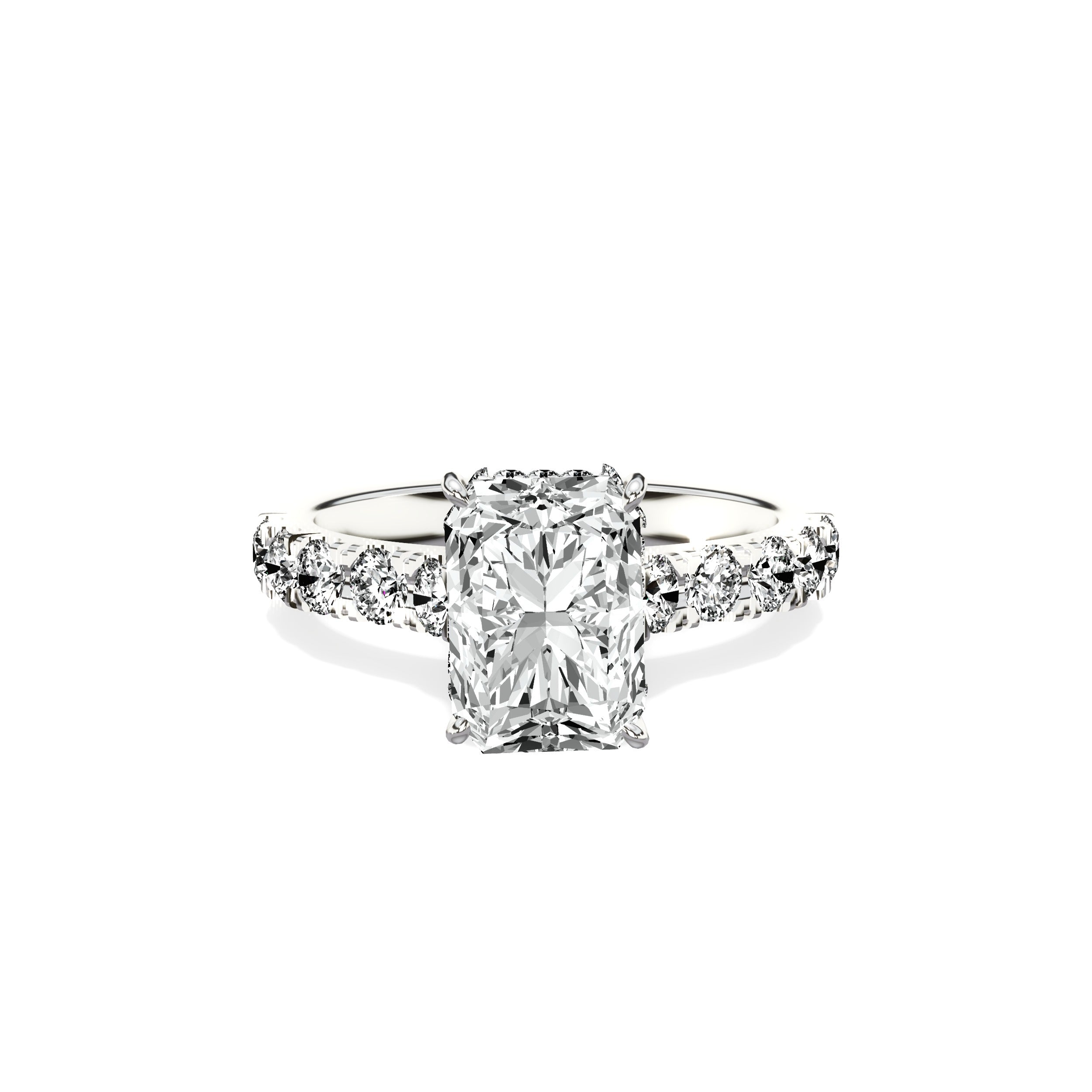 Timeless Hidden Halo Engagement Ring