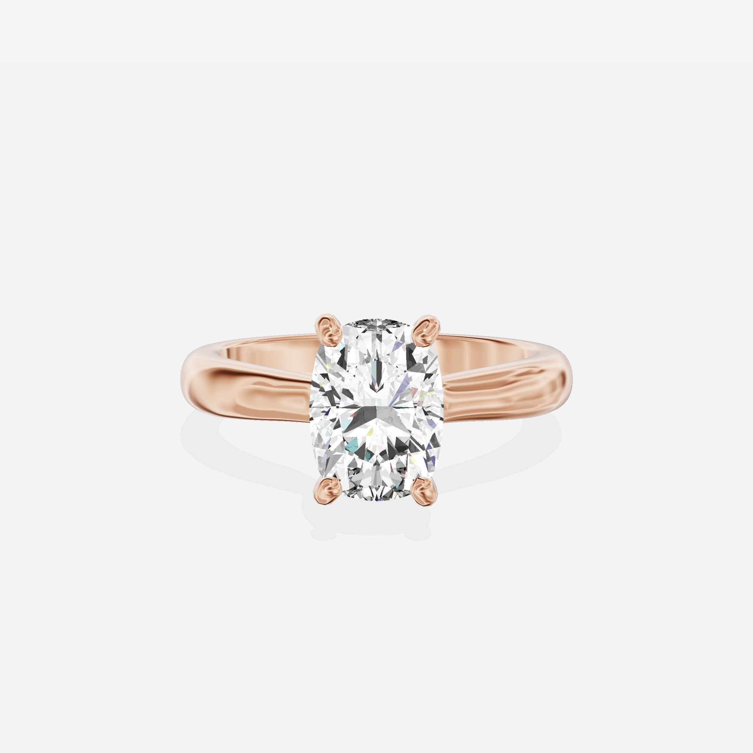 Sercret Diamond Solitaire Engagement Ring