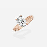 Sercret Diamond Solitaire Engagement Ring