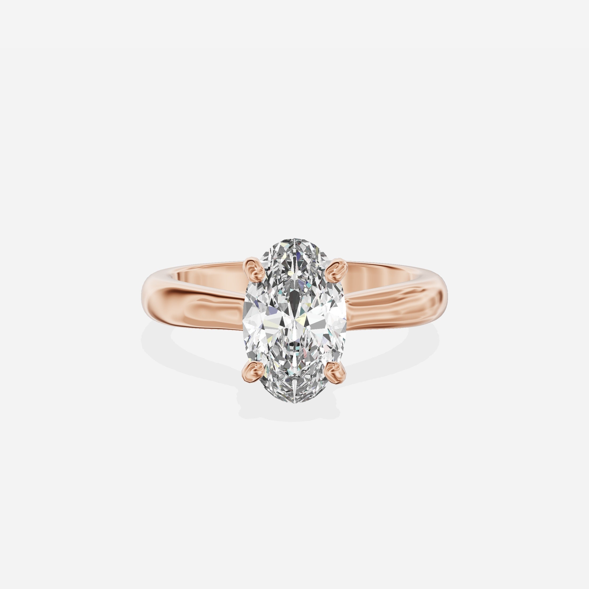 Sercret Diamond Solitaire Engagement Ring