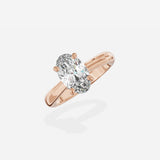 Sercret Diamond Solitaire Engagement Ring