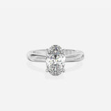 Sercret Diamond Solitaire Engagement Ring