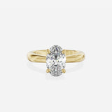 Sercret Diamond Solitaire Engagement Ring