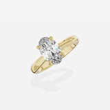 Sercret Diamond Solitaire Engagement Ring