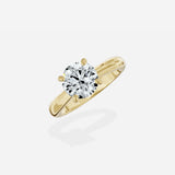 Sercret Diamond Solitaire Engagement Ring