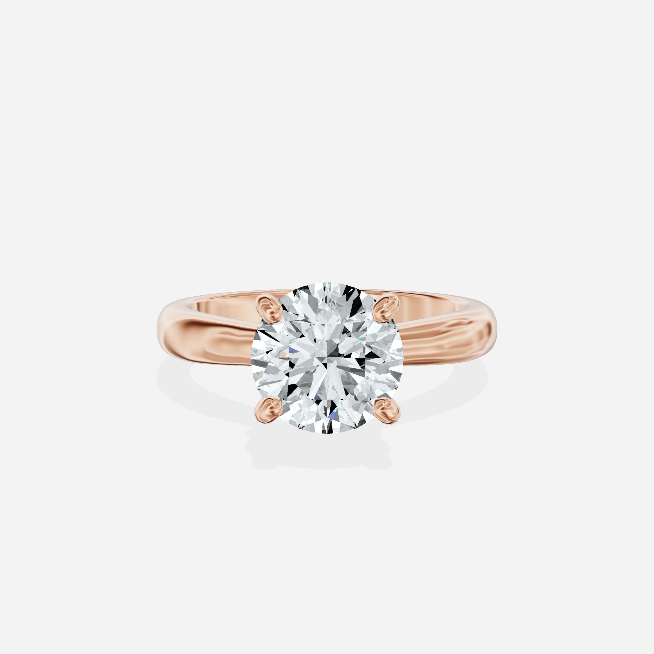 Sercret Diamond Solitaire Engagement Ring