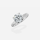 Sercret Diamond Solitaire Engagement Ring