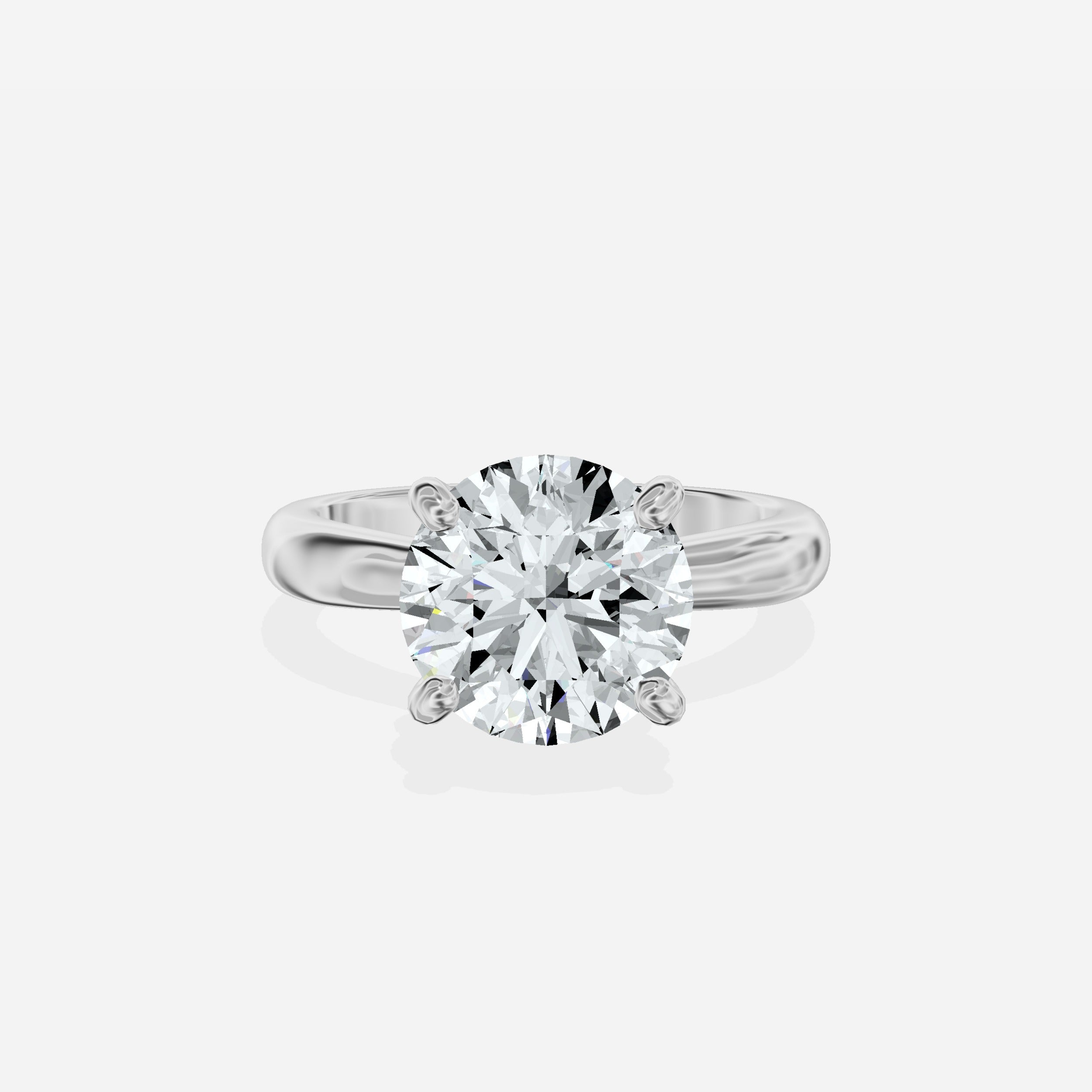 Sercret Diamond Solitaire Engagement Ring