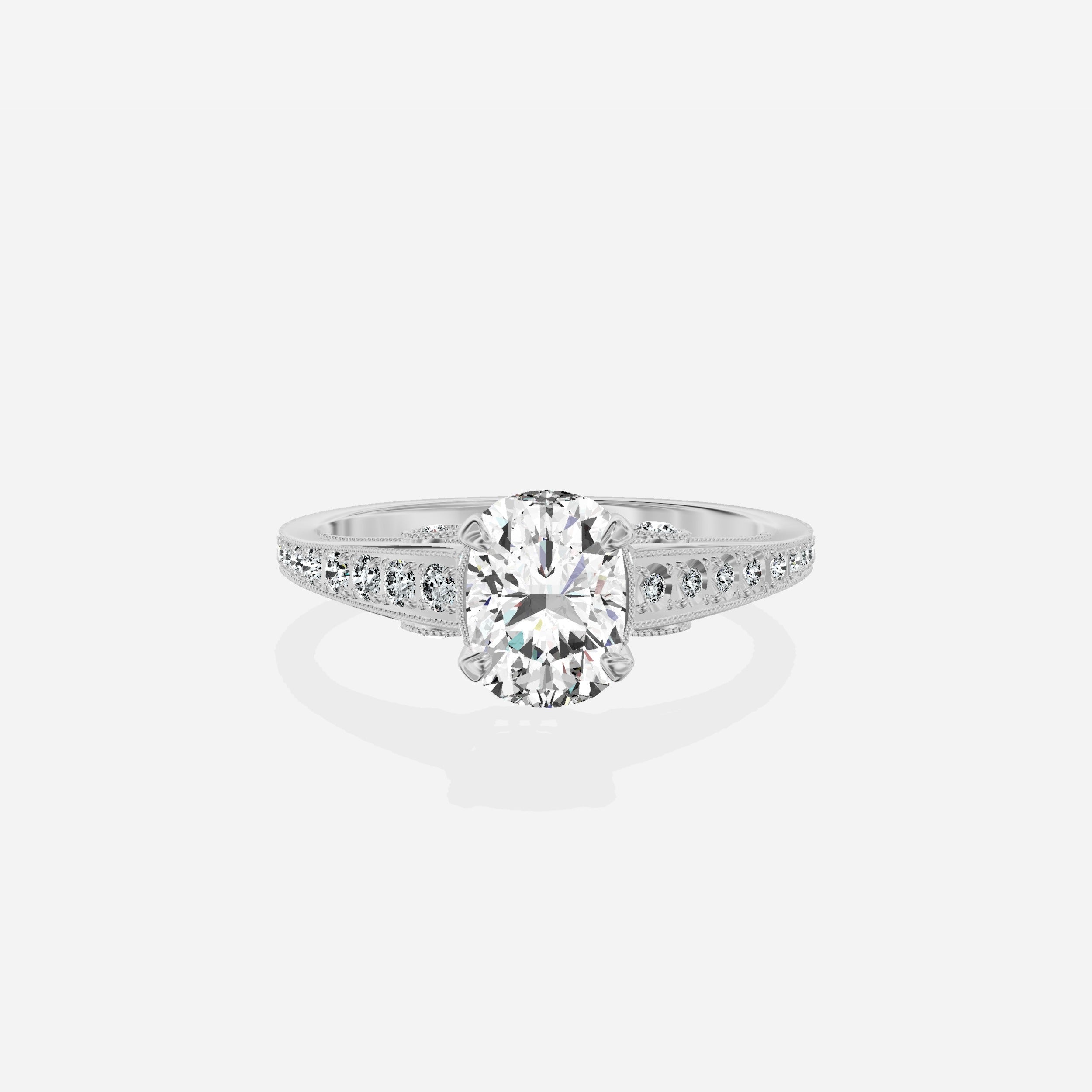 Elle Vintage Style Engagement Ring
