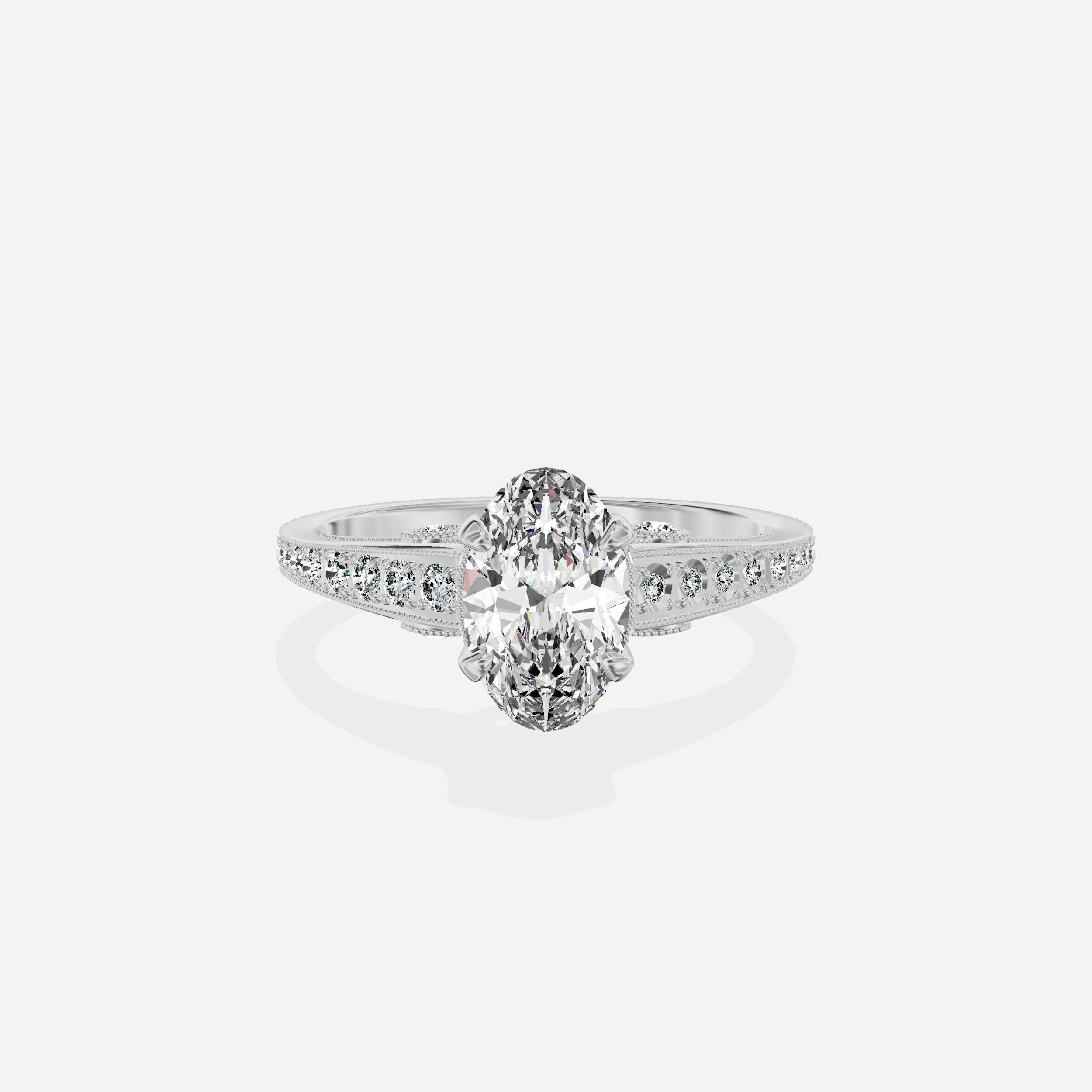 Elle Vintage Style Engagement Ring