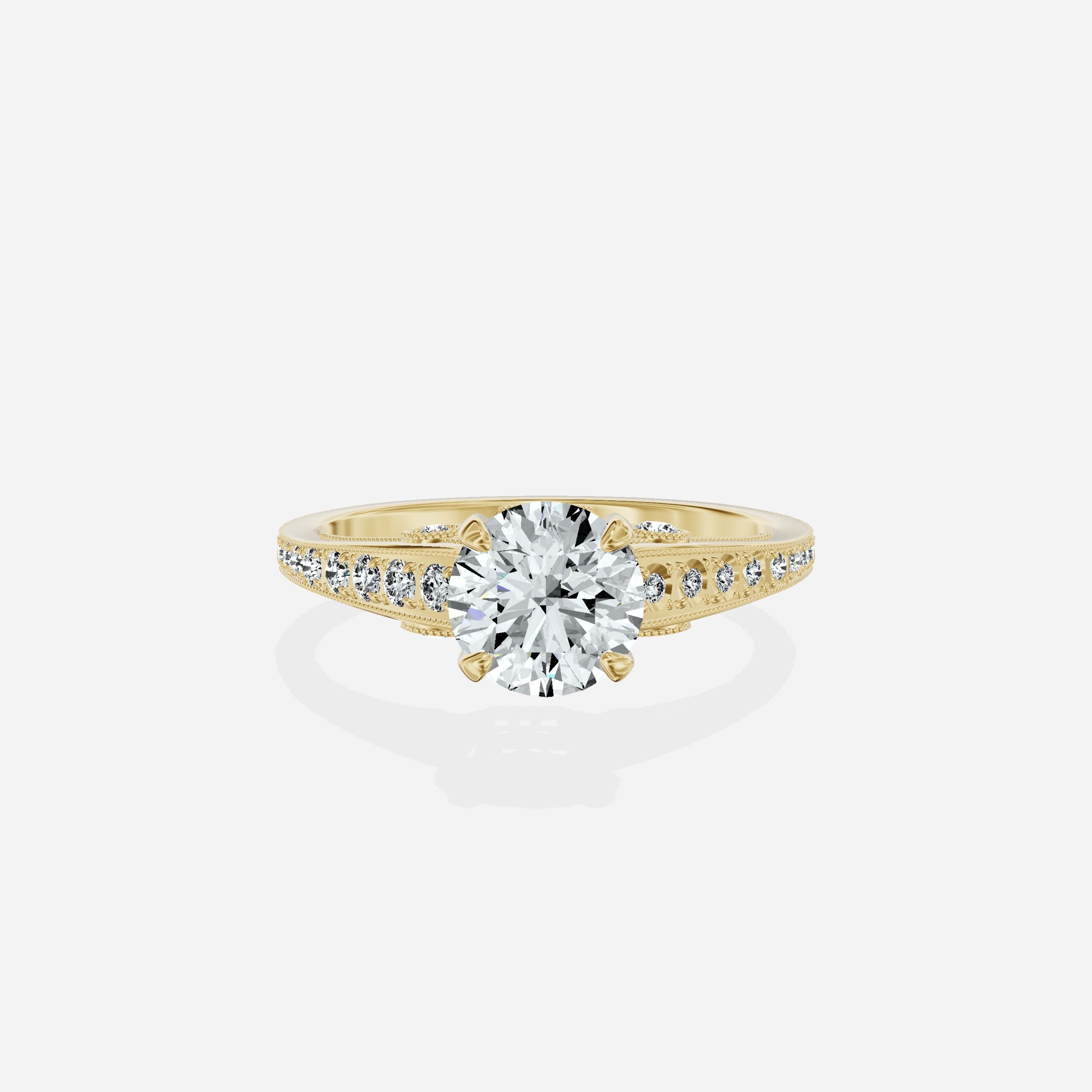 Elle Vintage Style Engagement Ring
