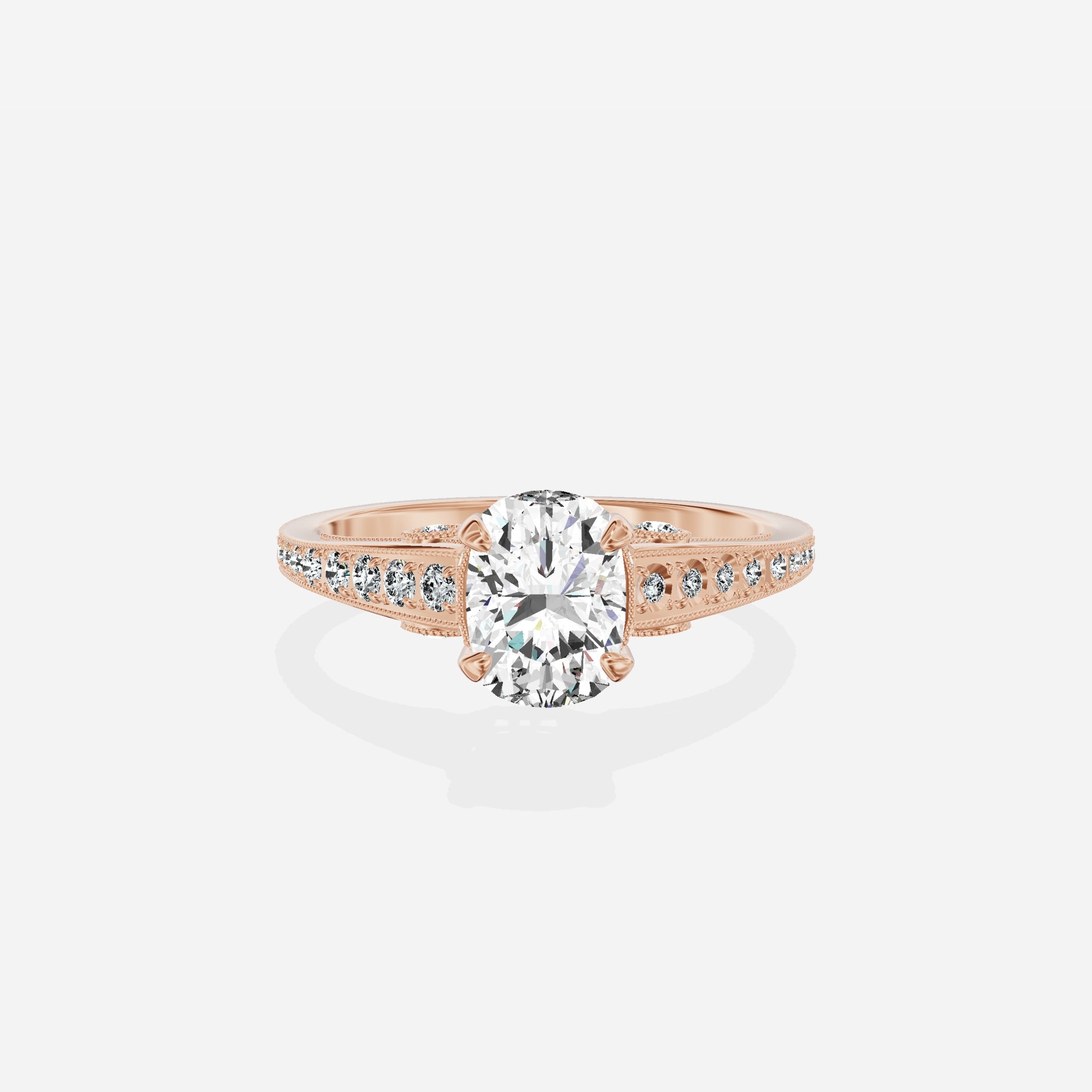 Elle Vintage Style Engagement Ring