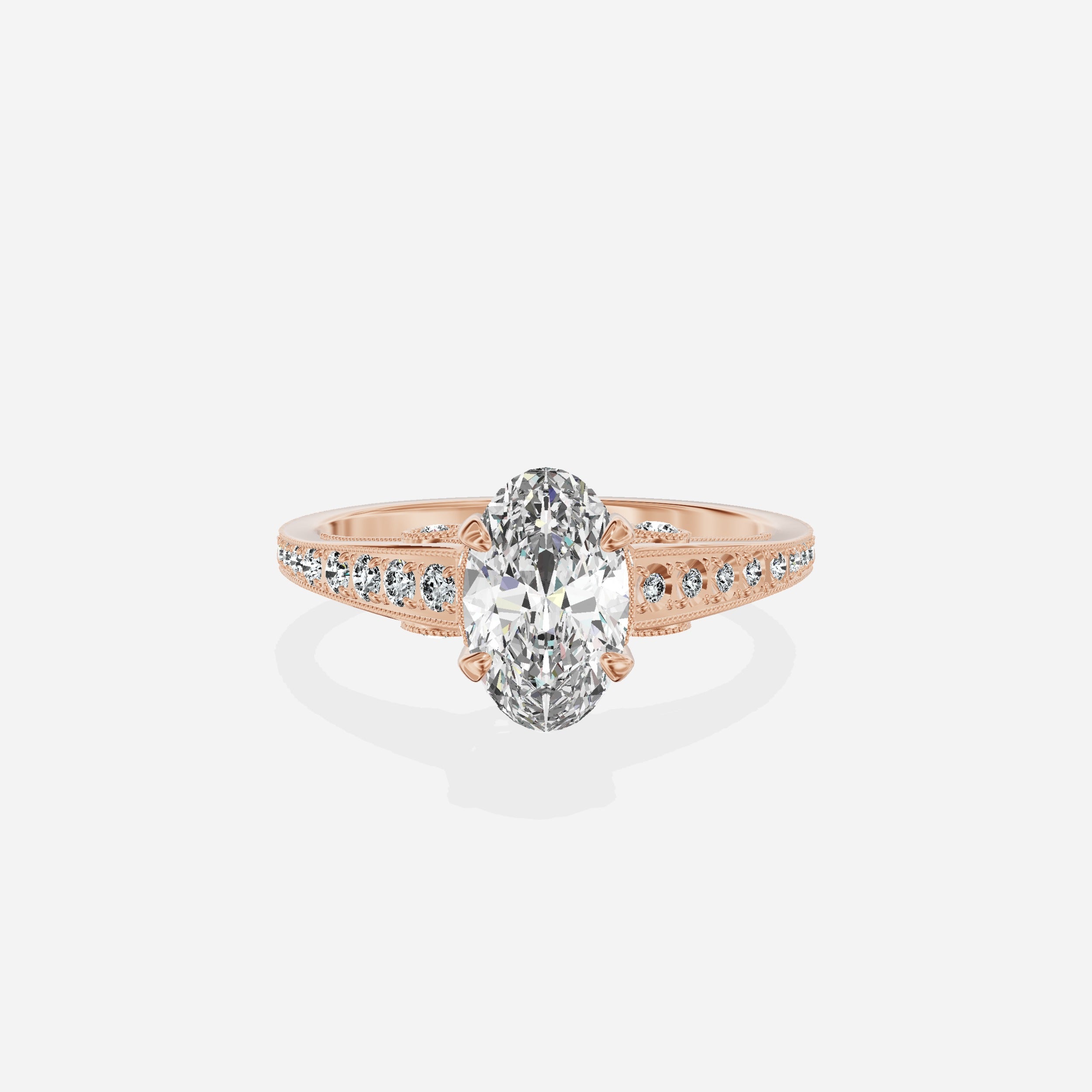 Elle Vintage Style Engagement Ring