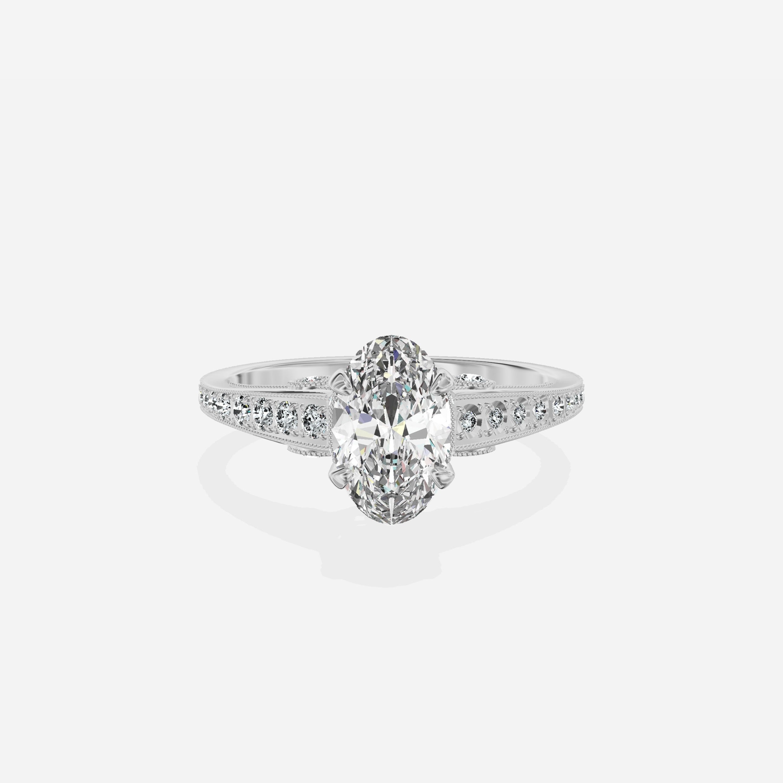 Elle Vintage Style Engagement Ring