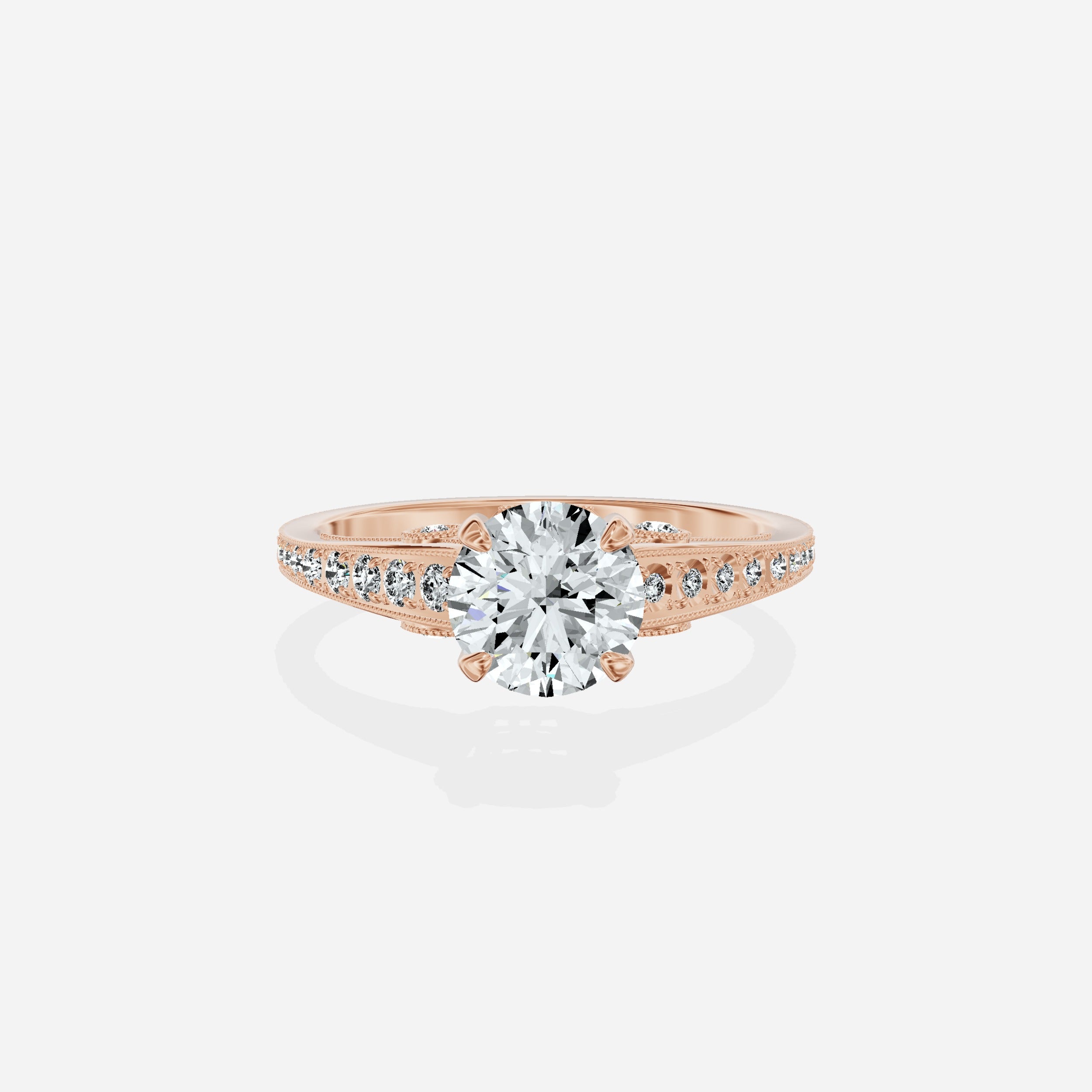 Elle Vintage Style Engagement Ring