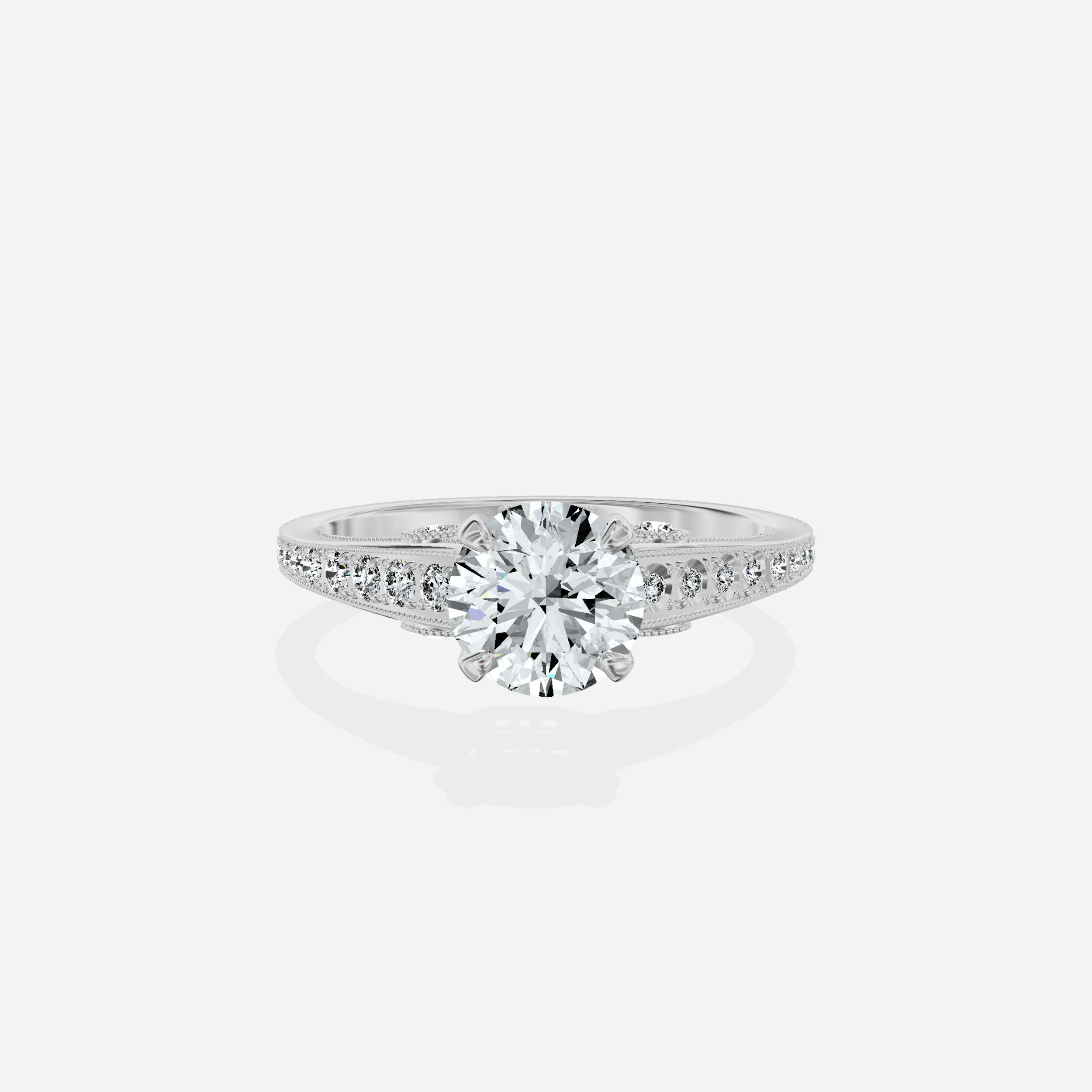 Elle Vintage Style Engagement Ring