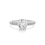 Alluring Hidden Halo Engagement Ring