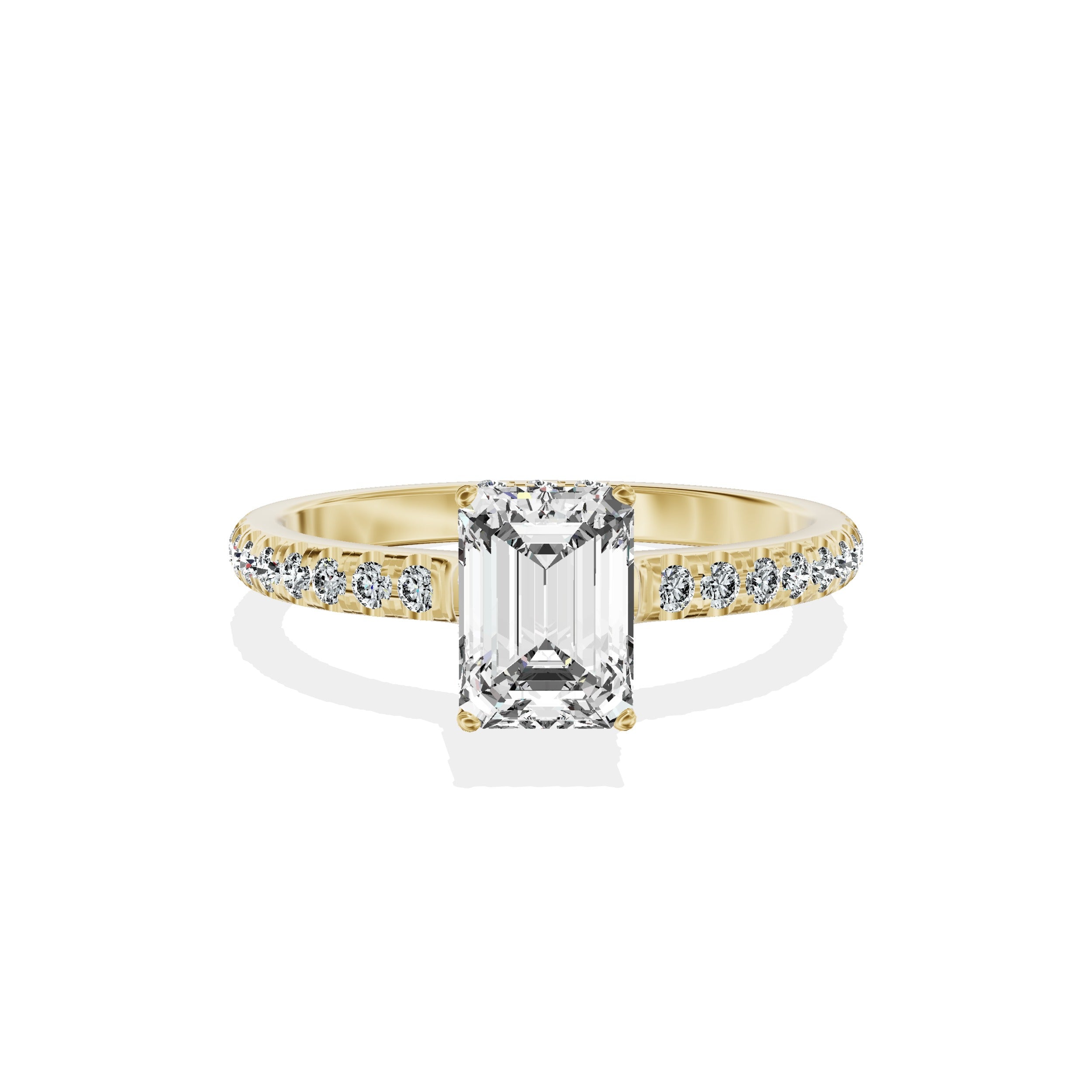 Alluring Hidden Halo Engagement Ring