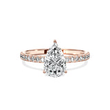 Alluring Hidden Halo Engagement Ring