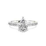 Alluring Hidden Halo Engagement Ring