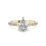 Alluring Hidden Halo Engagement Ring