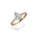 Alluring Hidden Halo Engagement Ring