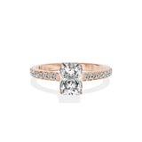 Alluring Hidden Halo Engagement Ring