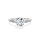 Alluring Hidden Halo Engagement Ring