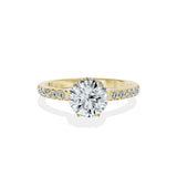 Alluring Hidden Halo Engagement Ring