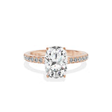 Alluring Hidden Halo Engagement Ring