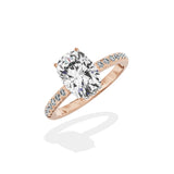 Alluring Hidden Halo Engagement Ring