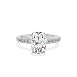 Alluring Hidden Halo Engagement Ring