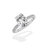 Alluring Hidden Halo Engagement Ring