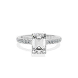 Alluring Hidden Halo Engagement Ring