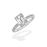 Alluring Hidden Halo Engagement Ring