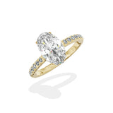 Alluring Hidden Halo Engagement Ring