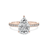 Alluring Hidden Halo Engagement Ring