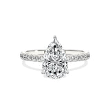 Alluring Hidden Halo Engagement Ring