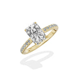 Alluring Hidden Halo Engagement Ring