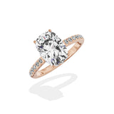 Alluring Hidden Halo Engagement Ring