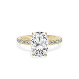 Alluring Hidden Halo Engagement Ring