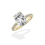 Alluring Hidden Halo Engagement Ring