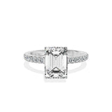 Alluring Hidden Halo Engagement Ring