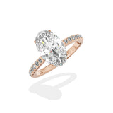 Alluring Hidden Halo Engagement Ring