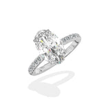 Alluring Hidden Halo Engagement Ring