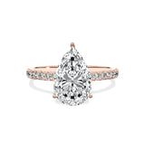Alluring Hidden Halo Engagement Ring