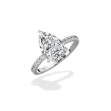 Alluring Hidden Halo Engagement Ring